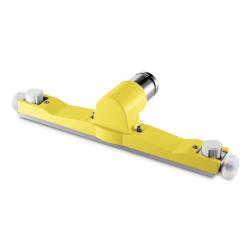 Ssawka podłogowa ze stali nierdzewnej AISI 316L DN-F40 żółta 9.989-871.0