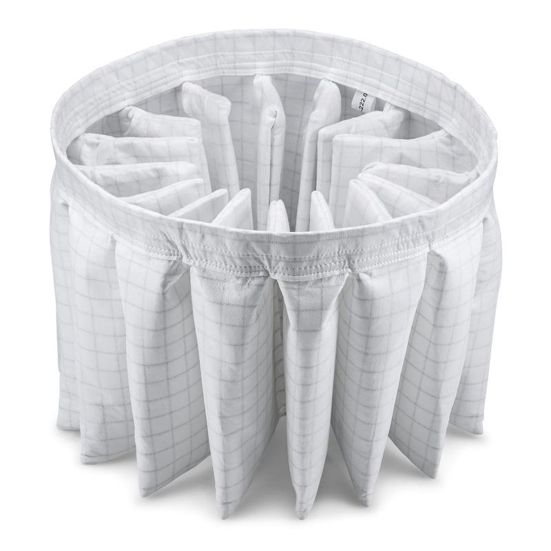 Filtr gwiazdowy PE/PTFE M 1,6m² uszczelniony 9.990-222.0