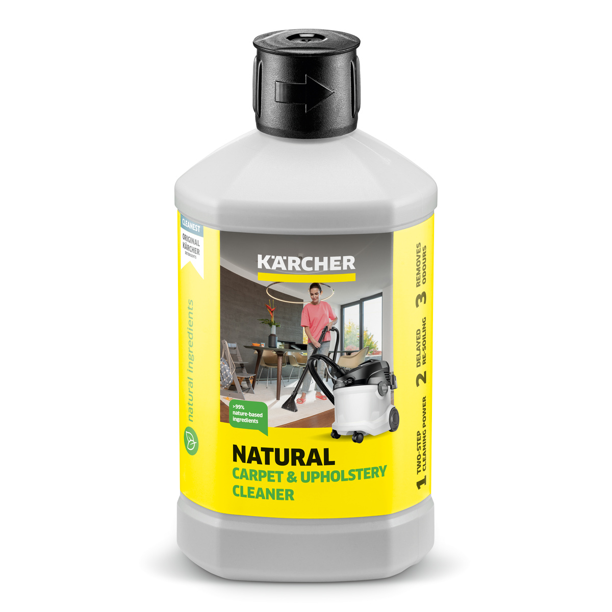 Naturalny środek do czyszczenia dywanów i tapicerki RM 519N, 1l 6.296-237.0